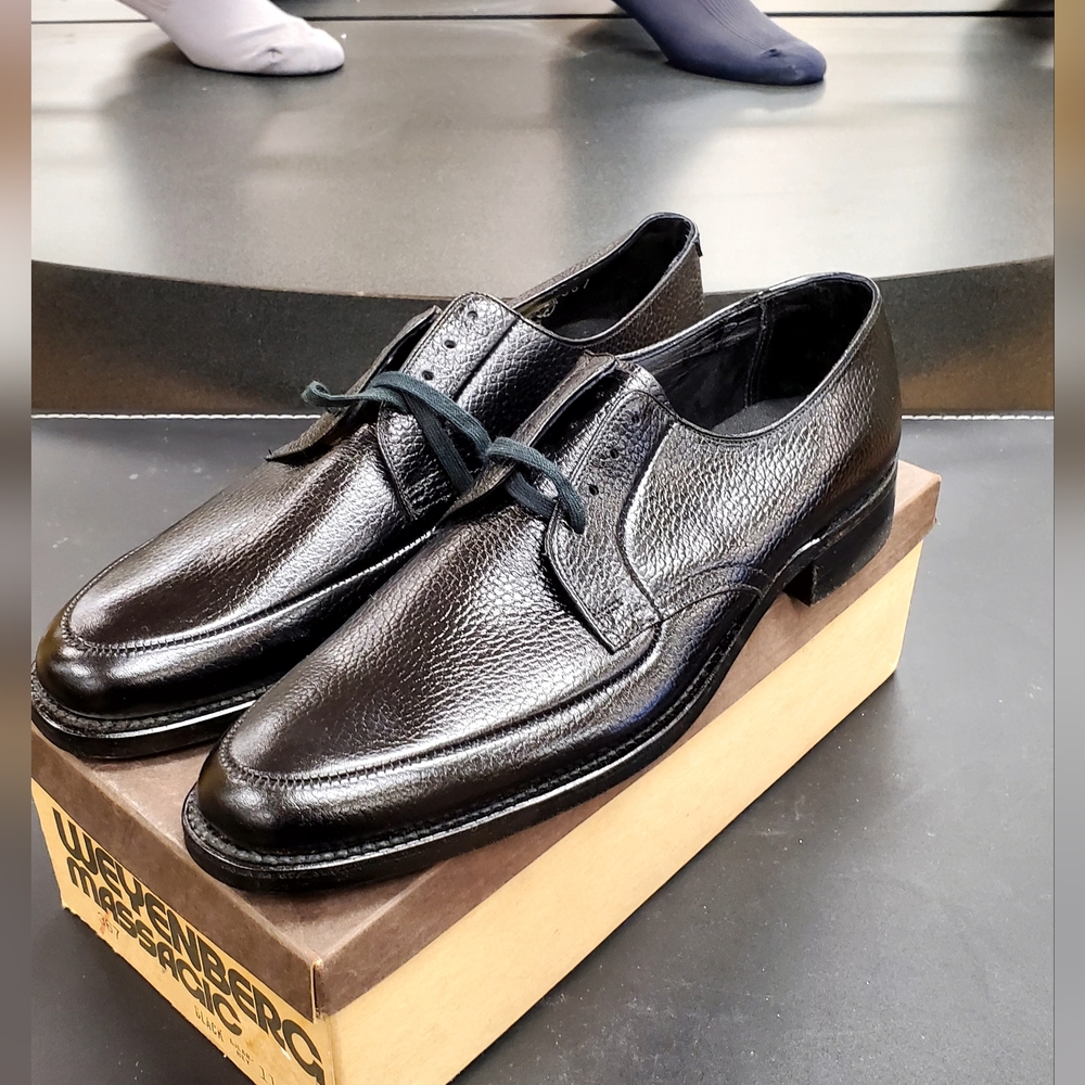 New Men's Weyenberg Massagic Killarney Black Leather Split Apron Toe US 11aa
